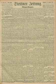 Stettiner Zeitung. 1896, Nr. 501 (24 Oktober) - Morgen-Ausgabe
