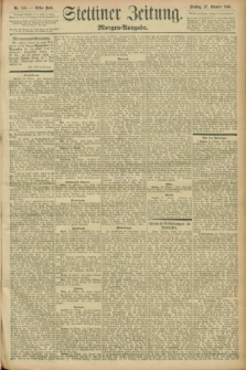 Stettiner Zeitung. 1896, Nr. 505 (27 Oktober) - Morgen-Ausgabe