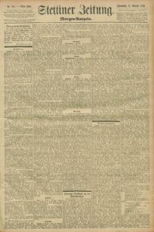 Stettiner Zeitung. 1896, Nr. 513 (31 Oktober) - Morgen-Ausgabe