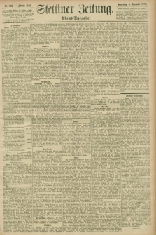 Stettiner Zeitung. 1896, Nr. 522 (5 November) - Abend-Ausgabe