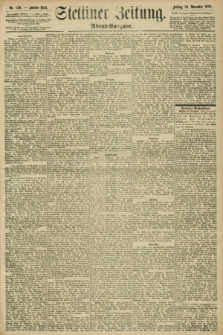 Stettiner Zeitung. 1896, Nr. 546 (20 November) - Abend-Ausgabe