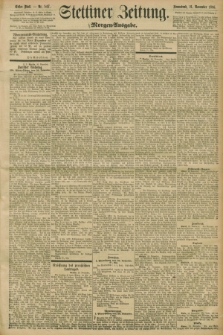 Stettiner Zeitung. 1896, Nr. 547 (21 November) - Morgen-Ausgabe