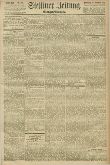 Stettiner Zeitung. 1896, Nr. 555 (26 November) - Morgen-Ausgabe