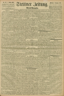Stettiner Zeitung. 1896, Nr. 578 (9 Dezember) - Abend-Ausgabe