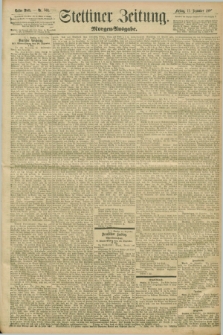 Stettiner Zeitung. 1896, Nr. 581 (11 Dezember) - Morgen-Ausgabe