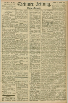 Stettiner Zeitung. 1896, Nr. 585 (13 Dezember) - Morgen-Ausgabe