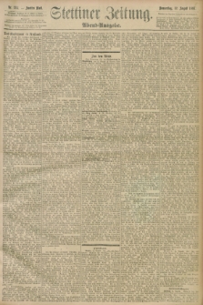 Stettiner Zeitung. 1897, Nr. 374 (12 August) - Abend-Ausgabe