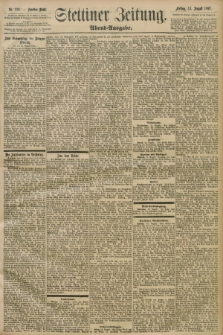 Stettiner Zeitung. 1897, Nr. 376 (13 August) - Abend-Ausgabe