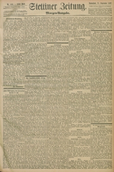 Stettiner Zeitung. 1897, Nr. 449 (25 September) - Morgen-Ausgabe