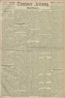 Stettiner Zeitung. 1897, Nr. 458 (30 September) - Abend-Ausgabe