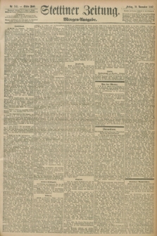 Stettiner Zeitung. 1897, Nr. 541 (19 November) - Morgen-Ausgabe