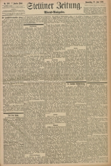 Stettiner Zeitung. 1898, Nr. 288 (23 Juni) - Abend-Ausgabe