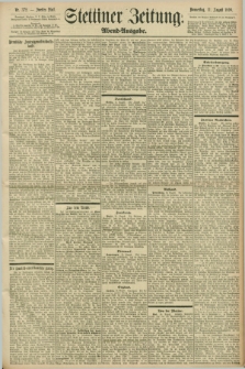 Stettiner Zeitung. 1898, Nr. 372 (11 August) - Abend-Ausgabe
