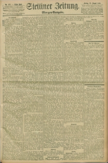 Stettiner Zeitung. 1898, Nr. 373 (12 August) - Morgen-Ausgabe