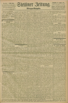 Stettiner Zeitung. 1898, Nr. 387 (20 August) - Morgen-Ausgabe