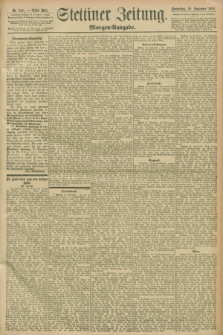 Stettiner Zeitung. 1898, Nr. 455 (29 September) - Morgen-Ausgabe