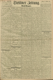 Stettiner Zeitung. 1898, Nr. 506 (28 Oktober) - Abend-Ausgabe