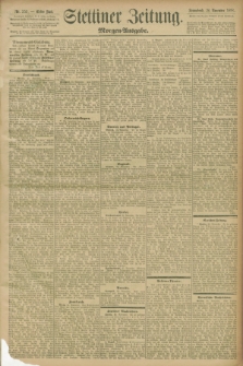 Stettiner Zeitung. 1898, Nr. 553 (26 November) - Morgen-Ausgabe