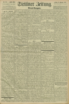 Stettiner Zeitung. 1898, Nr. 588 (16 Dezember) - Abend-Ausgabe