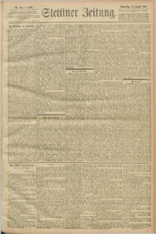Stettiner Zeitung. 1899, Nr. 262 (10 August)