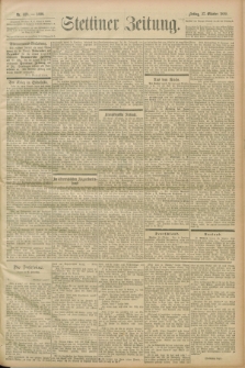 Stettiner Zeitung. 1899, Nr. 329 (27 Oktober)
