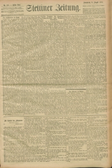 Stettiner Zeitung. 1900, Nr. 186 (11 August)