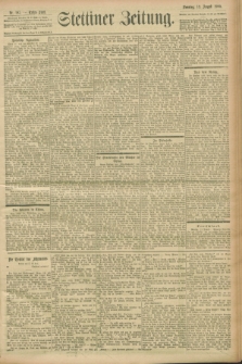 Stettiner Zeitung. 1900, Nr. 187 (12 August)