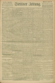 Stettiner Zeitung. 1900, Nr. 195 (22 August)