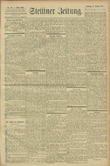 Stettiner Zeitung. 1900, Nr. 199 (26 August)