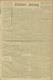 Stettiner Zeitung. 1900, Nr. 226 (27 September)