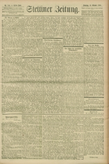 Stettiner Zeitung. 1900, Nr. 241 (14 Oktober)