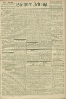 Stettiner Zeitung. 1900, Nr. 265 (11 November)