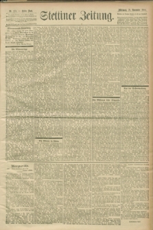 Stettiner Zeitung. 1900, Nr. 273 (21 November)