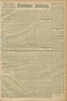 Stettiner Zeitung. 1900, Nr. 281 (1 Dezember)