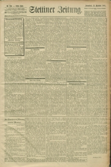 Stettiner Zeitung. 1900, Nr. 299 (22 Dezember)