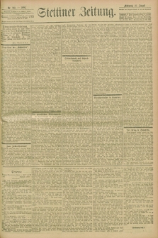 Stettiner Zeitung. 1901, Nr. 195 (21 August)