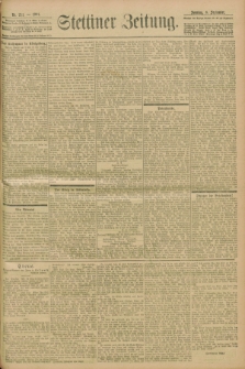 Stettiner Zeitung. 1901, Nr. 211 (8 September)