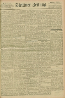 Stettiner Zeitung. 1901, Nr. 213 (11 September)