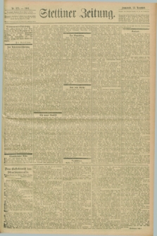 Stettiner Zeitung. 1901, Nr. 275 (23 November)