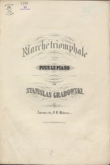 Marche triomphale : pour le piano