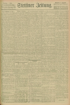 Stettiner Zeitung. 1902, Nr. 215 (13 September)