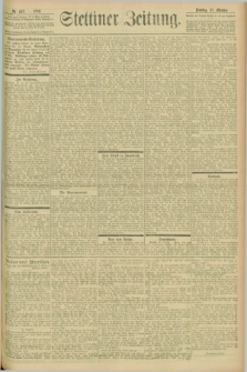 Stettiner Zeitung. 1902, Nr. 247 (21 Oktober)