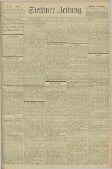 Stettiner Zeitung. 1902, Nr. 277 (26 November)