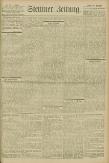 Stettiner Zeitung. 1902, Nr. 279 (28 November)