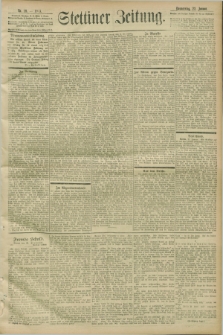 Stettiner Zeitung. 1903, Nr. 18 (22 Januar)