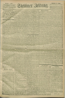 Stettiner Zeitung. 1903, Nr. 20 (24 Januar)