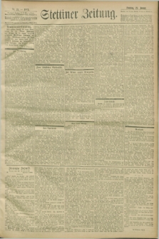 Stettiner Zeitung. 1903, Nr. 21 (25 Januar)