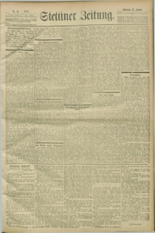 Stettiner Zeitung. 1903, Nr. 22 (27 Januar)