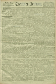 Stettiner Zeitung. 1903, Nr. 198 (25 August)