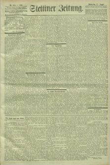 Stettiner Zeitung. 1903, Nr. 200 (27 August)